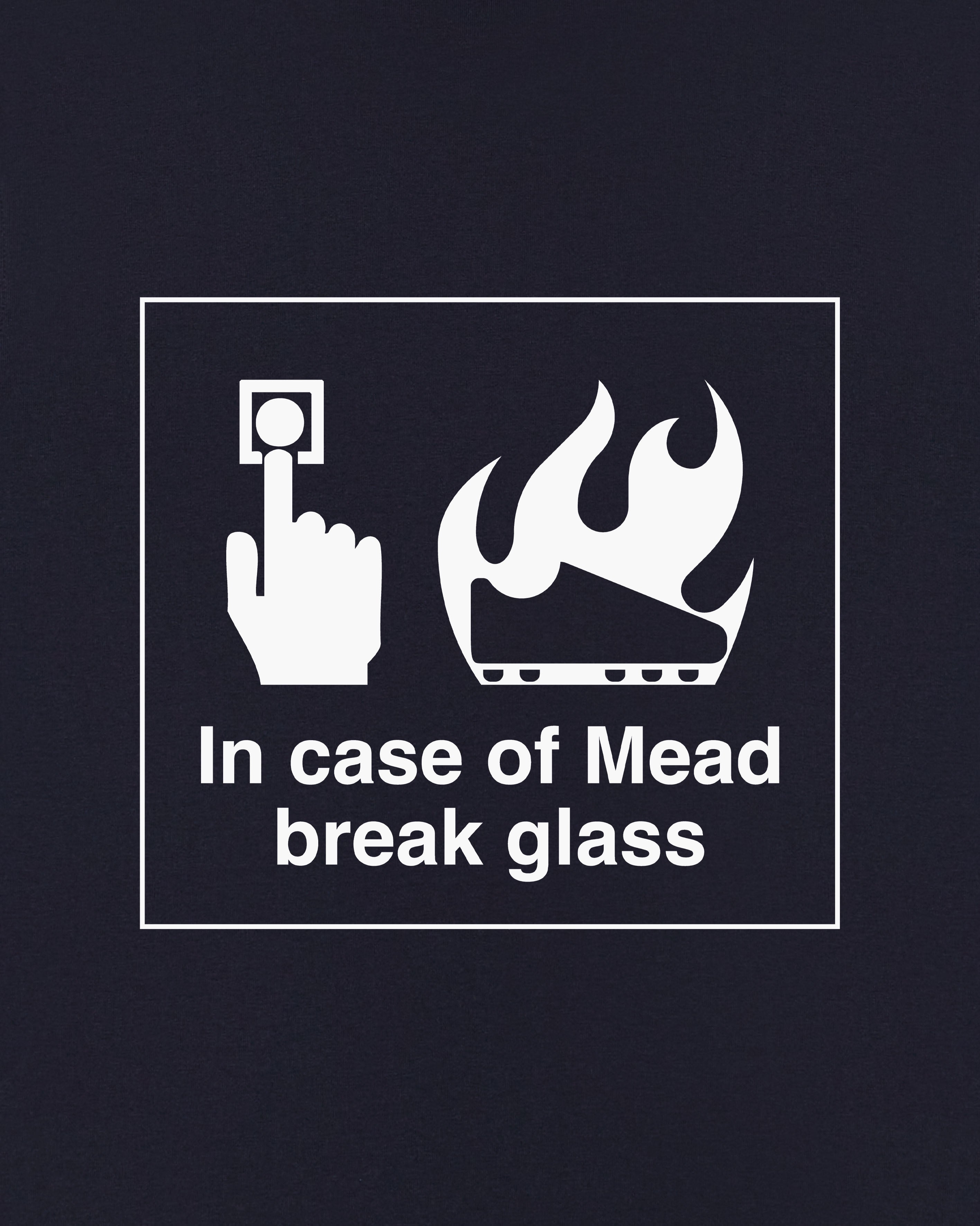 AOF Break Glass T-Shirt | Navy Graphic Tee | Art of Football