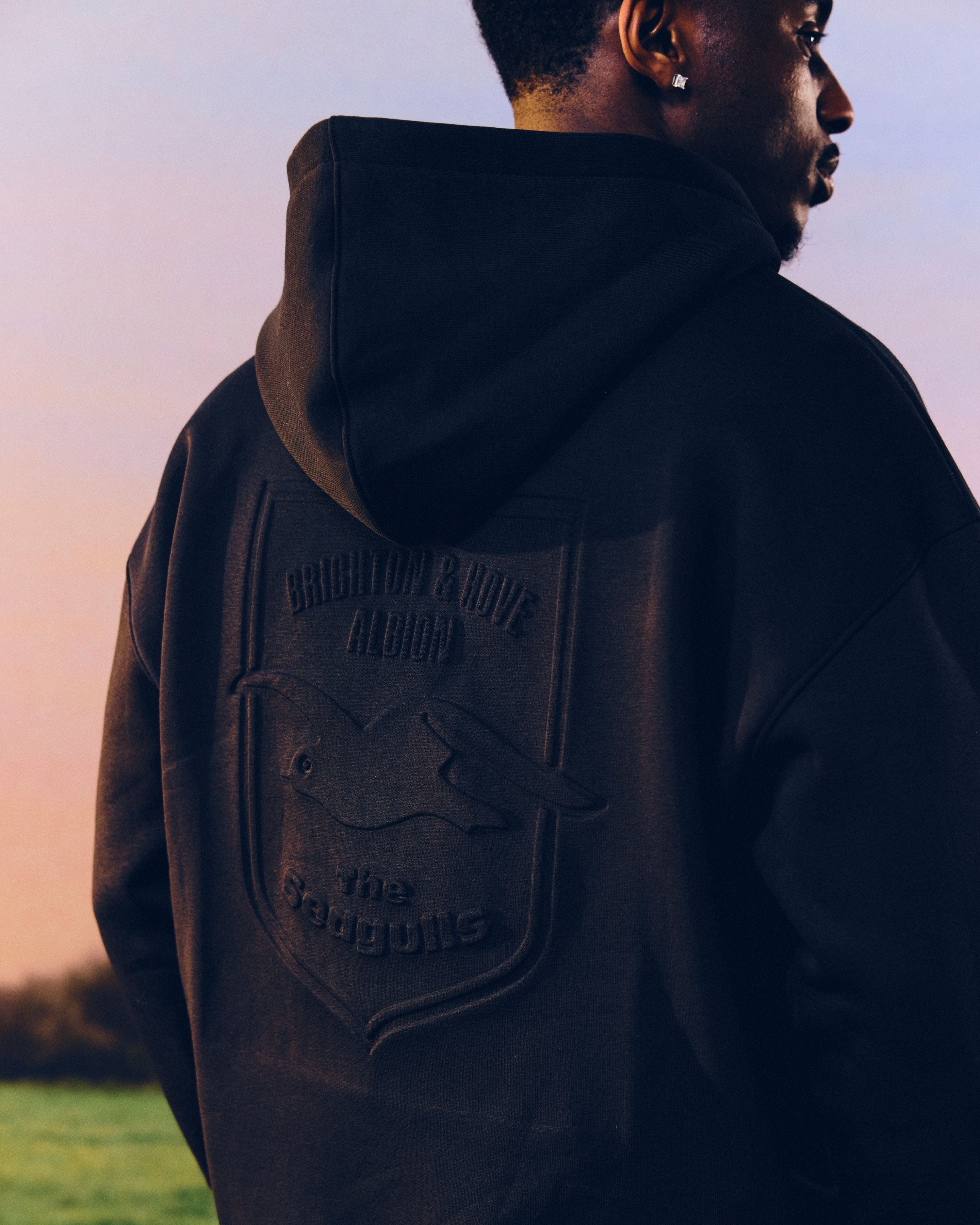 ART OF x Brighton Zip Through Hoodie | BHAFC Debossed Football Sweat