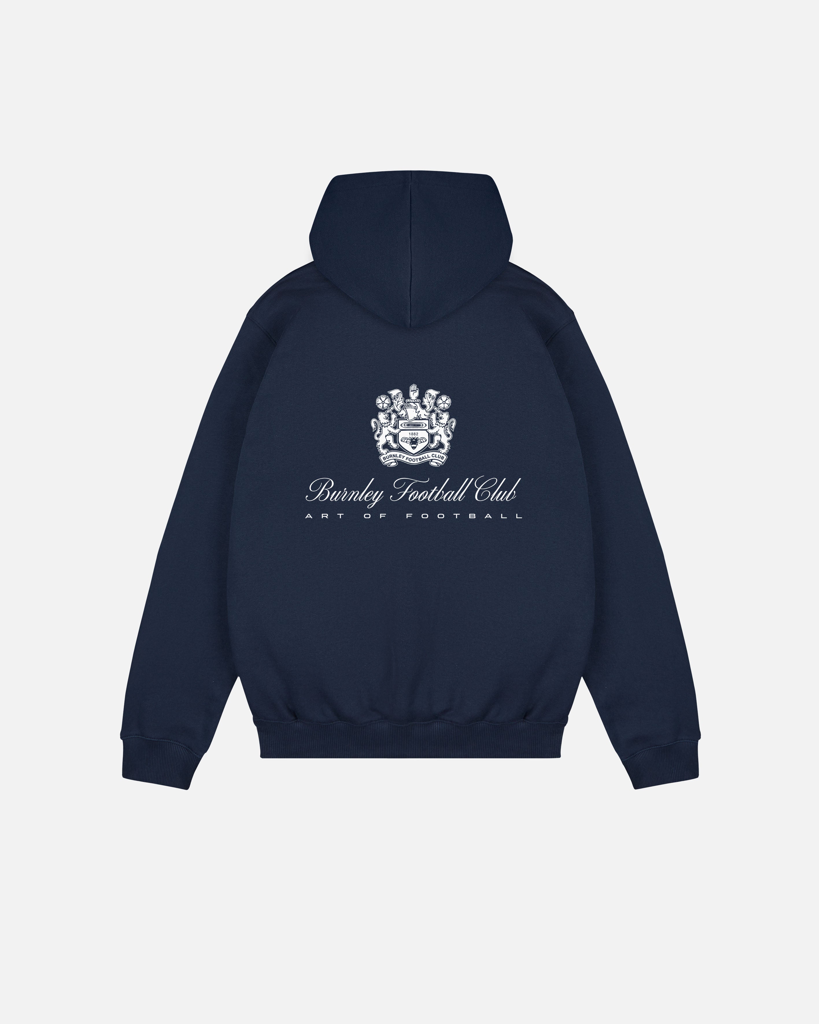 ART OF x Burnley Heritage Hoodie | Navy Printed Football Sweat