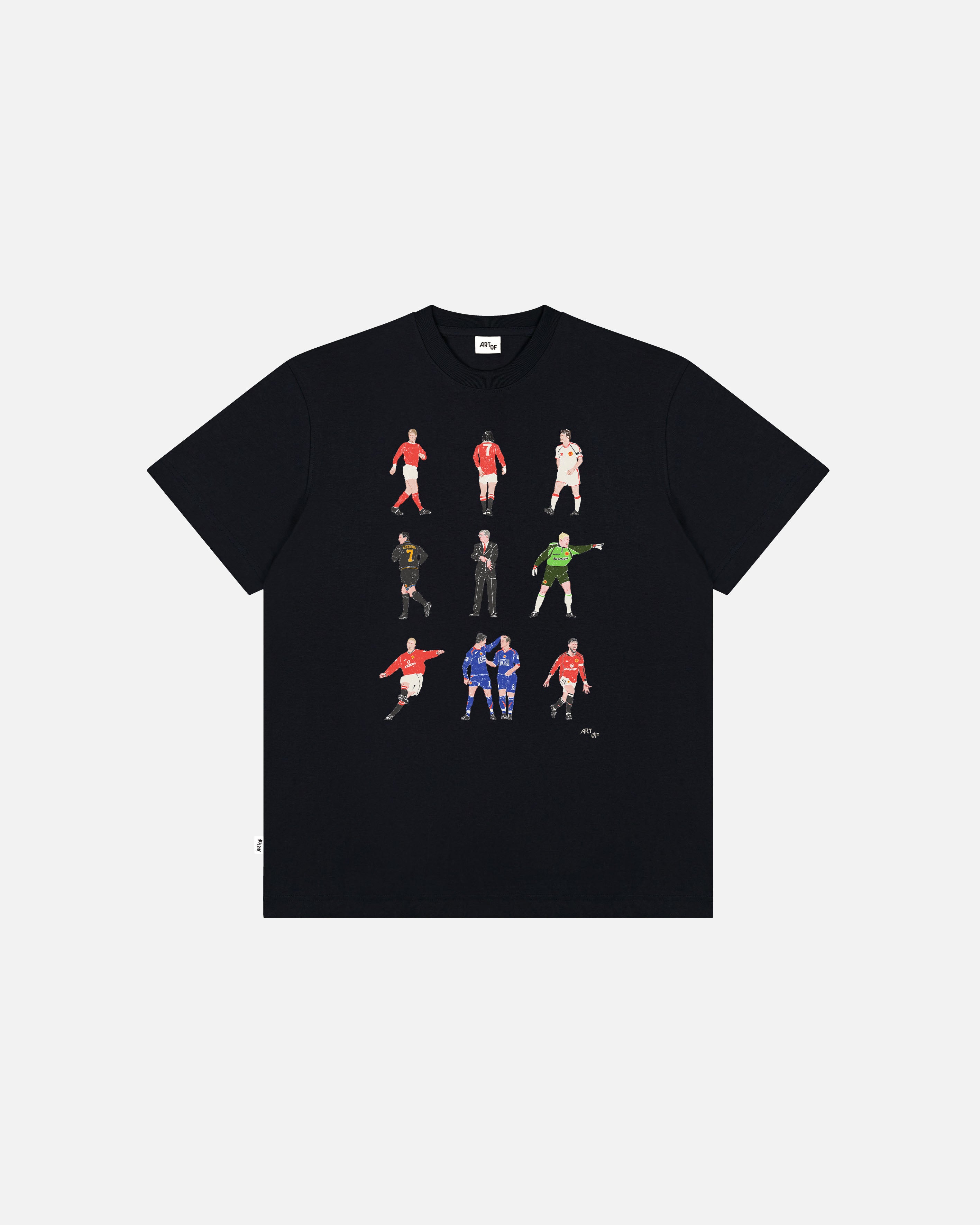 ART OF x United Generations Tee | MUFC Black Graphic Football T-shirt