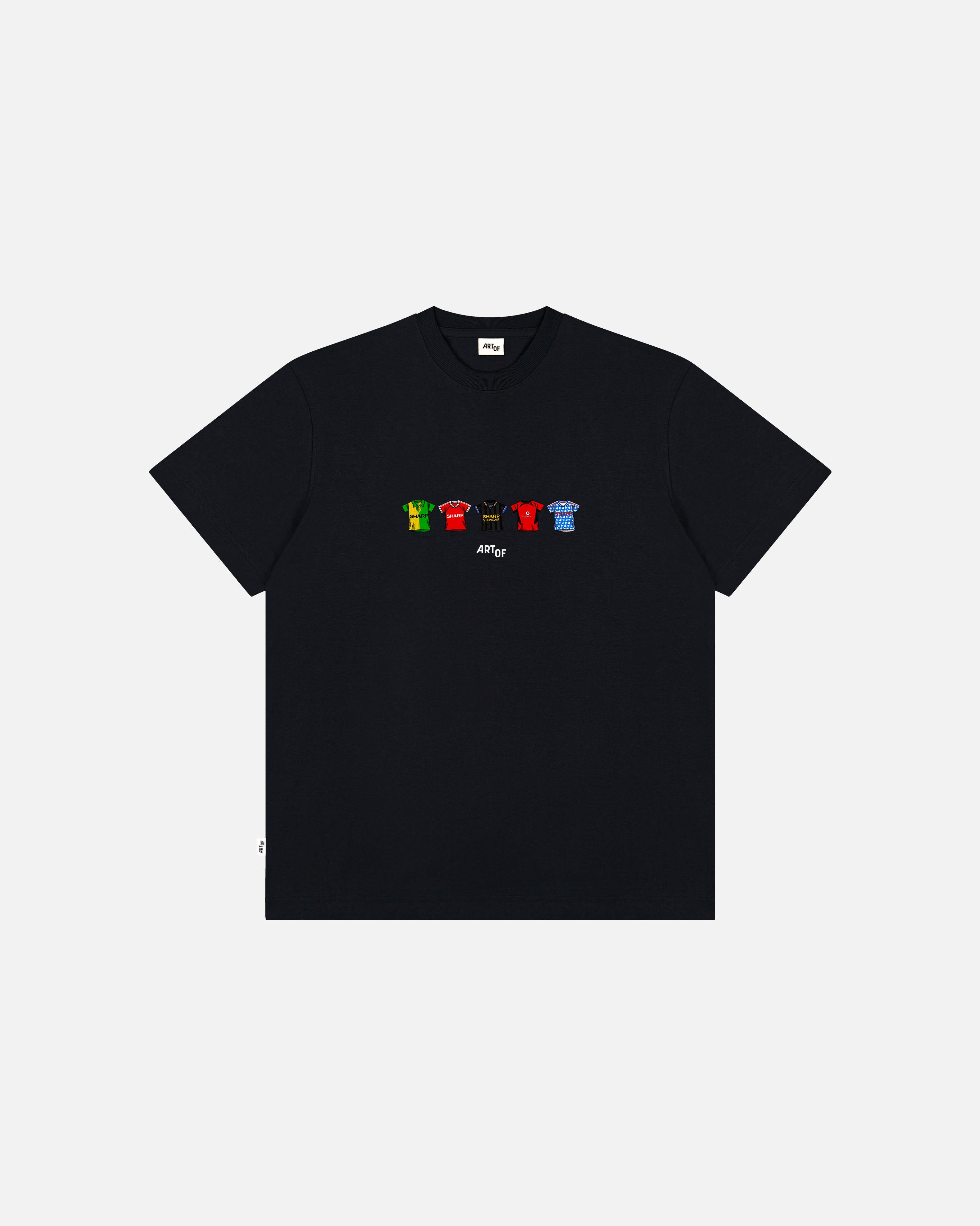 ART OF United Classics Tee | MUFC Black Graphic Football T-shirt