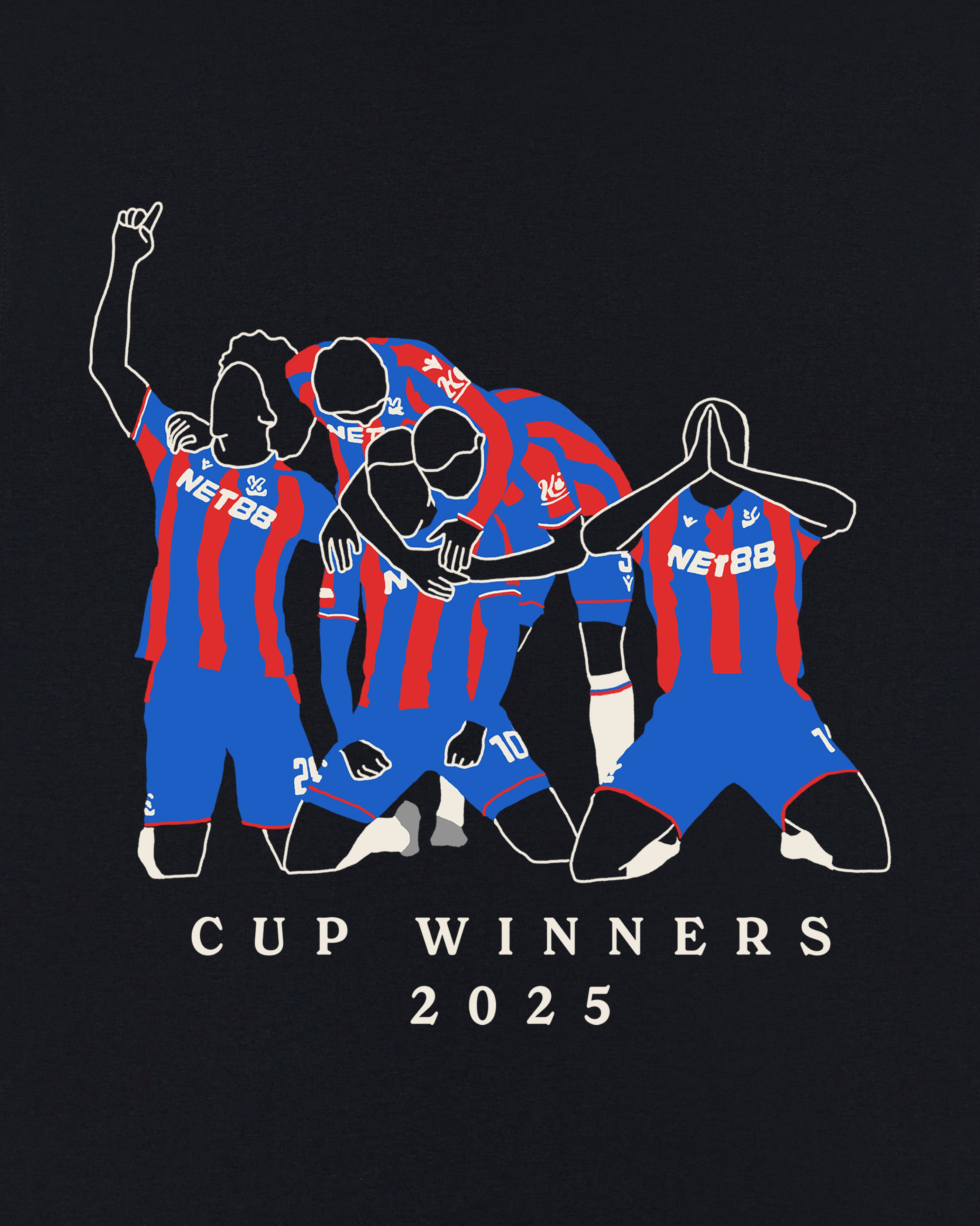 ART OF Football x Crystal Palace Cup Winners | AOF CPFC Black T-shirt
