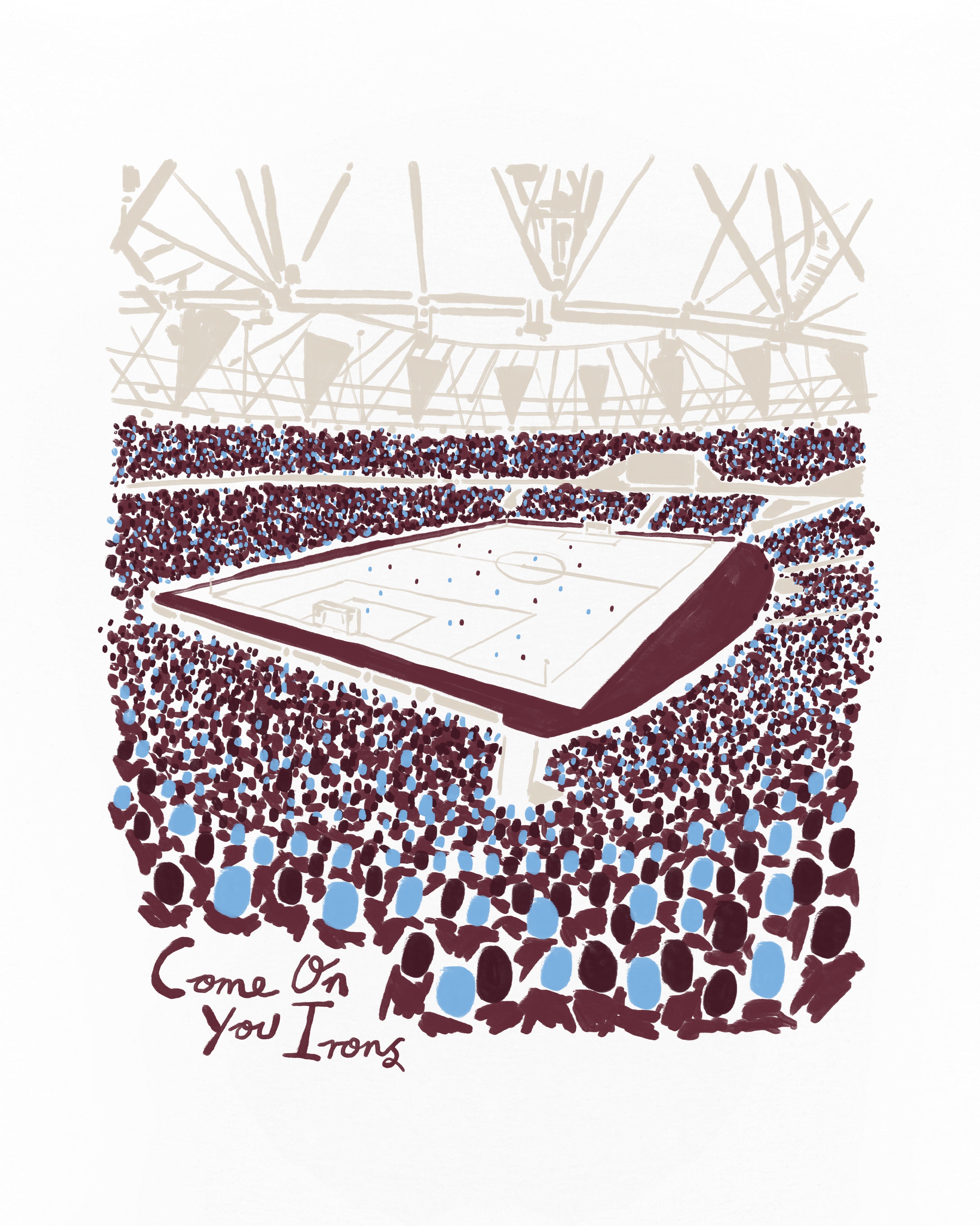 ART OF x West Ham Twelfth Man Tee | White Graphic Football T-shirt