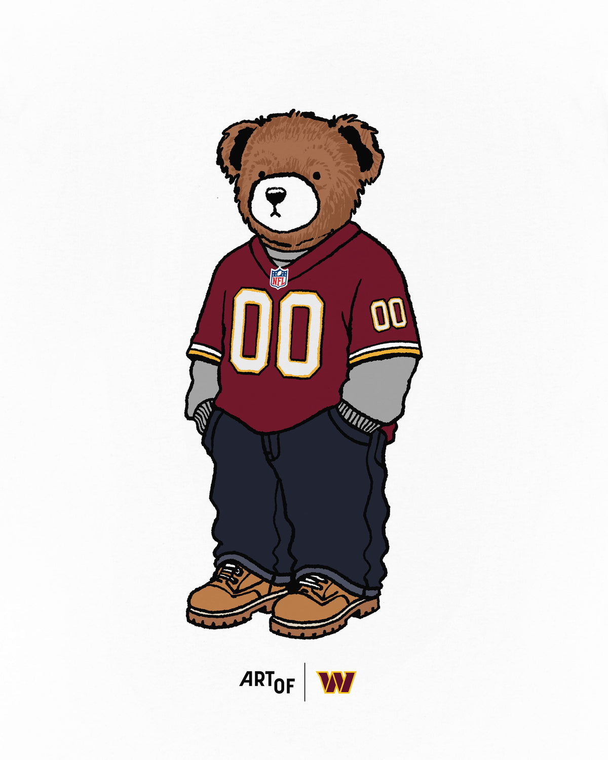 ART OF x NLF Washington Commanders Pickles | American Football T-Shirt