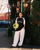 ART OF x Guinness 90s Oversized Panelled Tee | Black Football T-shirt