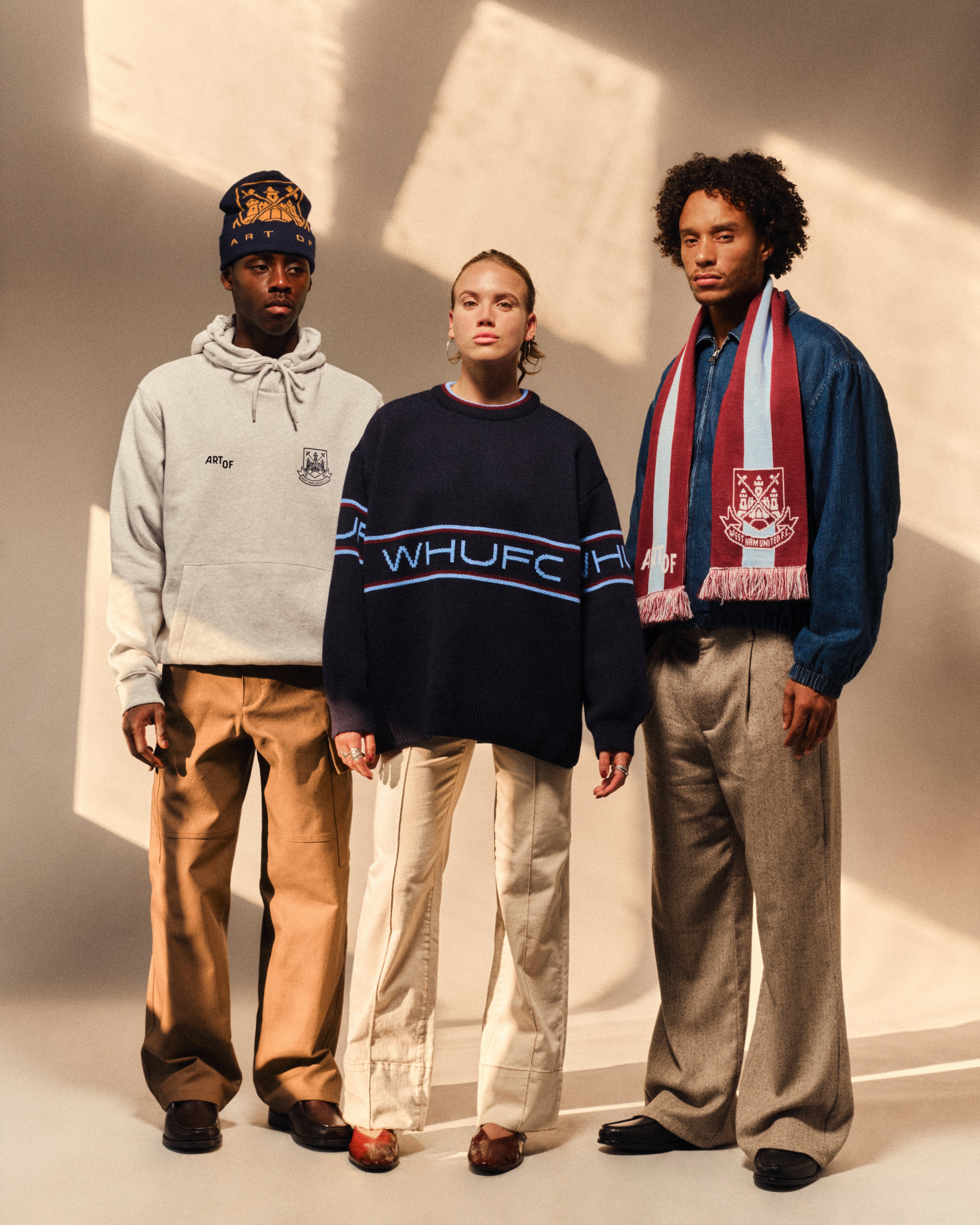 ART OF Football x West Ham Heritage Scarf | AOF Knitted Accessories