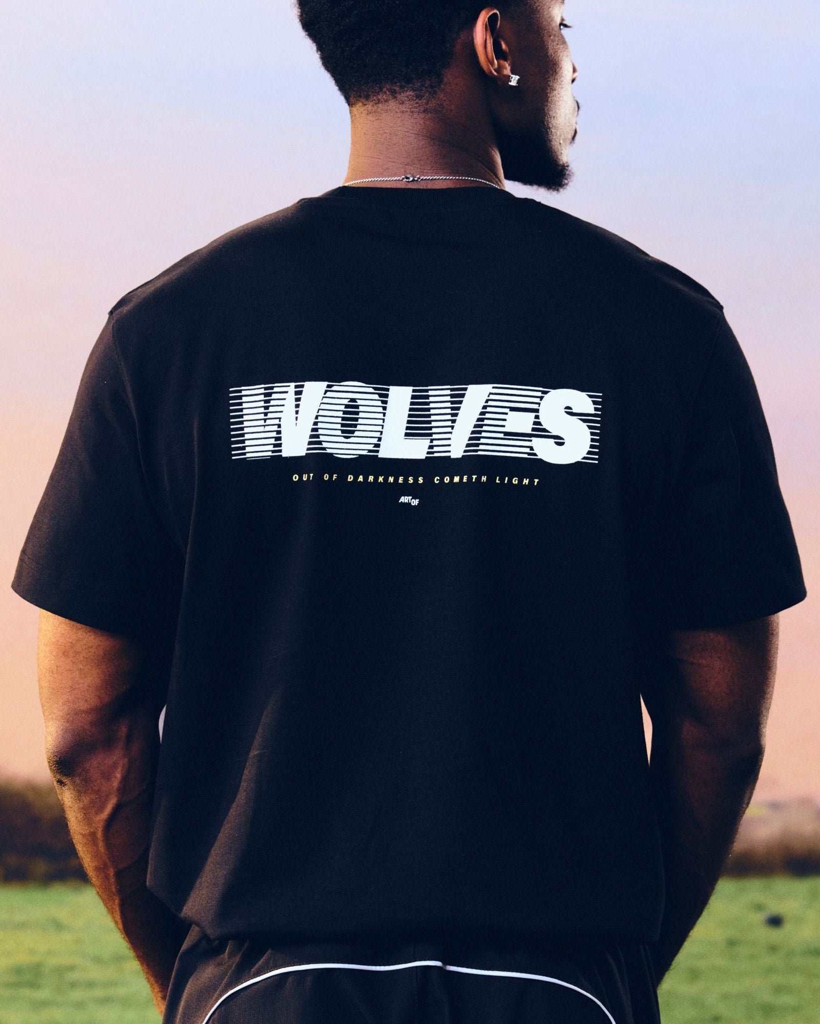 ART OF x Wolves 00s Type Tee | Black Graphic Football T-shirt