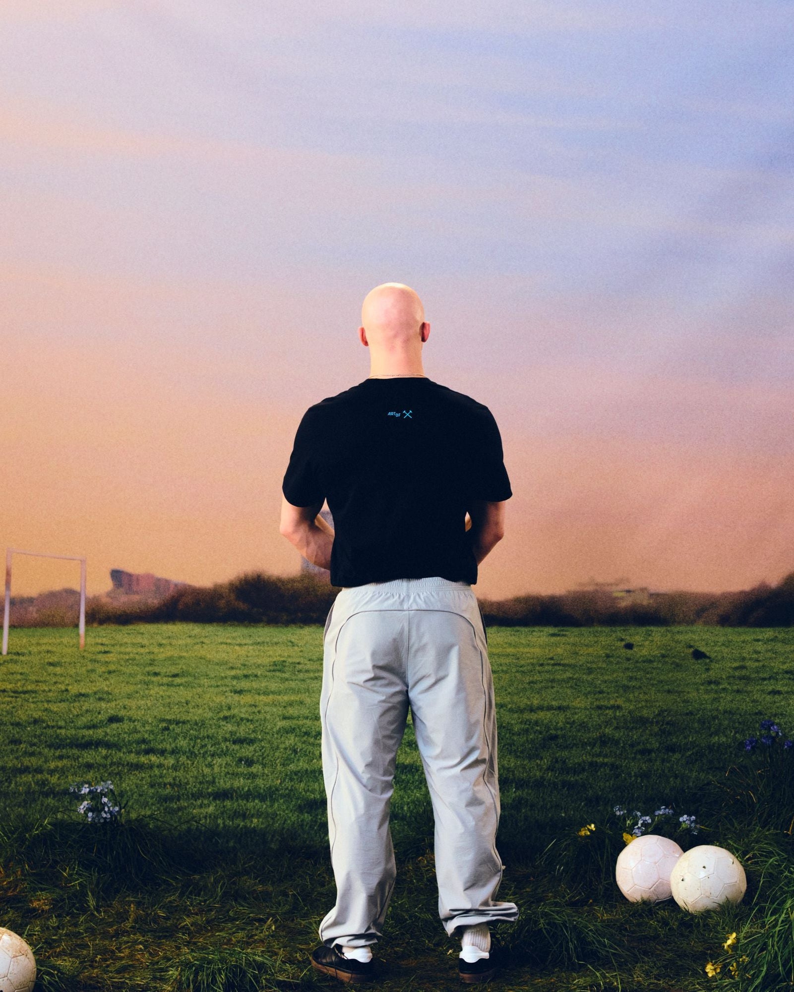 ART OF x West Ham Chrome Irons Tee | Black Graphic Football T-shirt