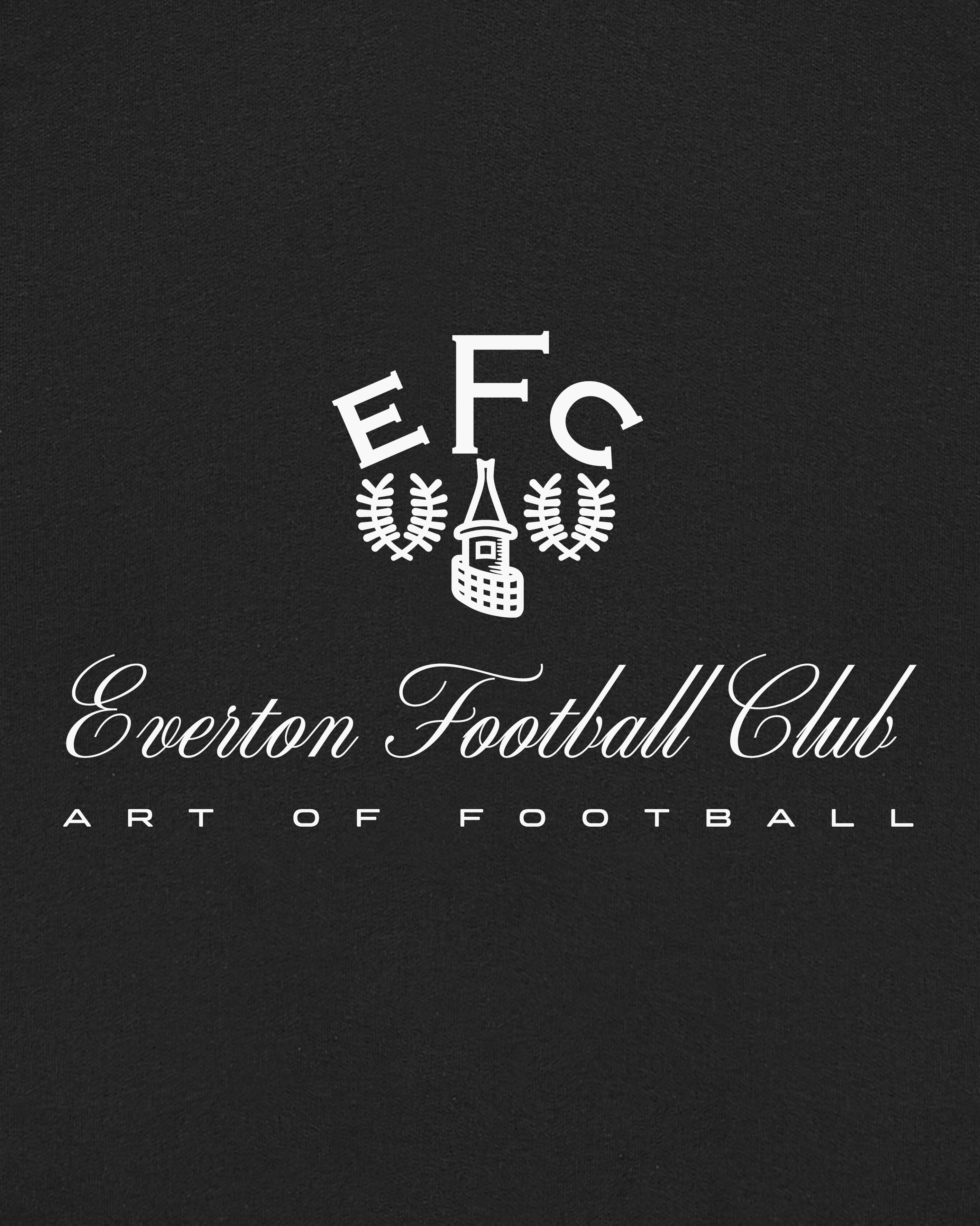 ART OF x Everton Heritage Hoodie | Black Printed Football Sweat
