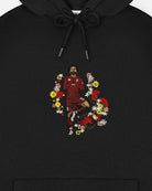 ART OF Flowers For Salah Hoodie | Black Embroidered | Art of Football