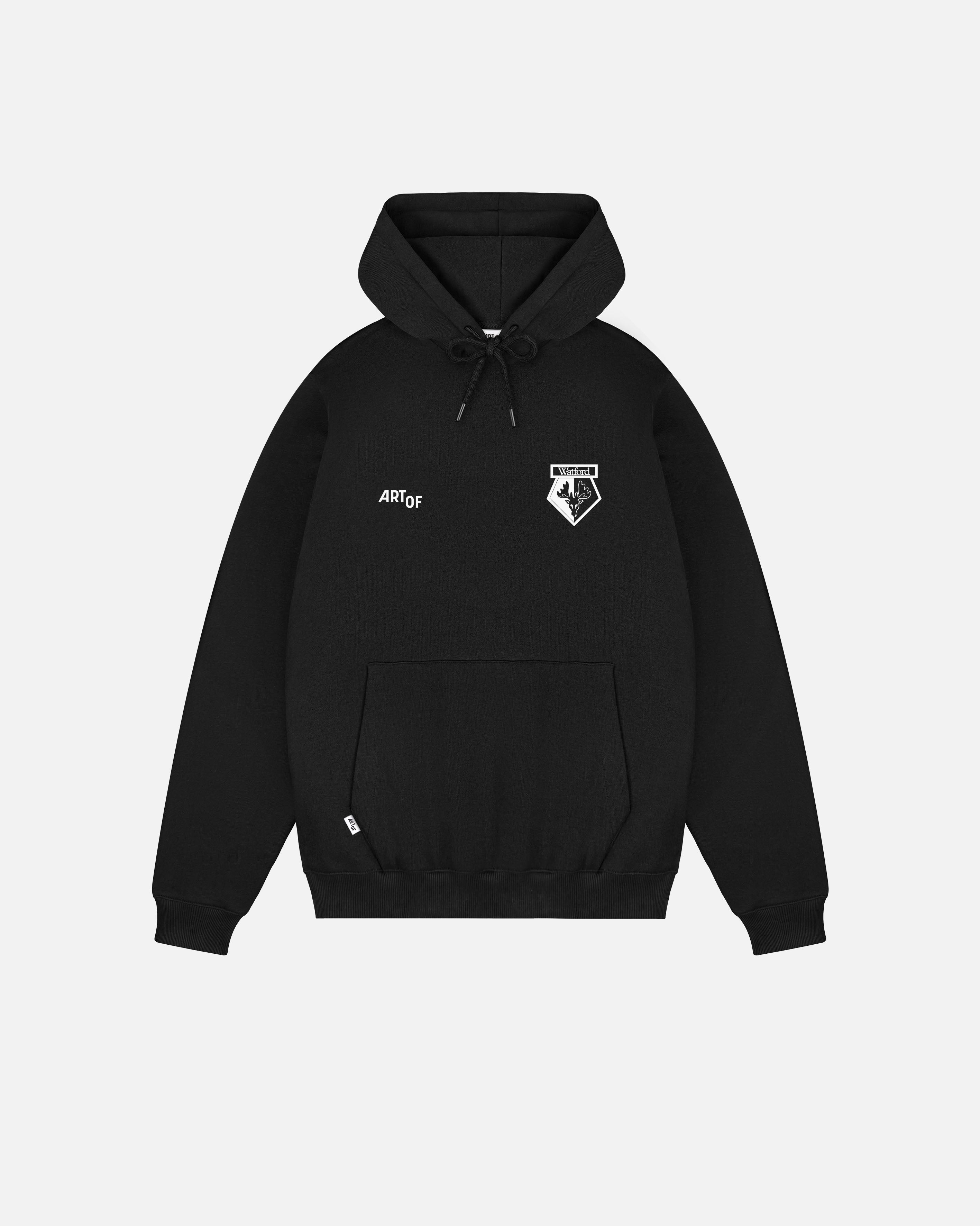 ART OF x Watford Heritage Hoodie | Black Printed Football Sweat