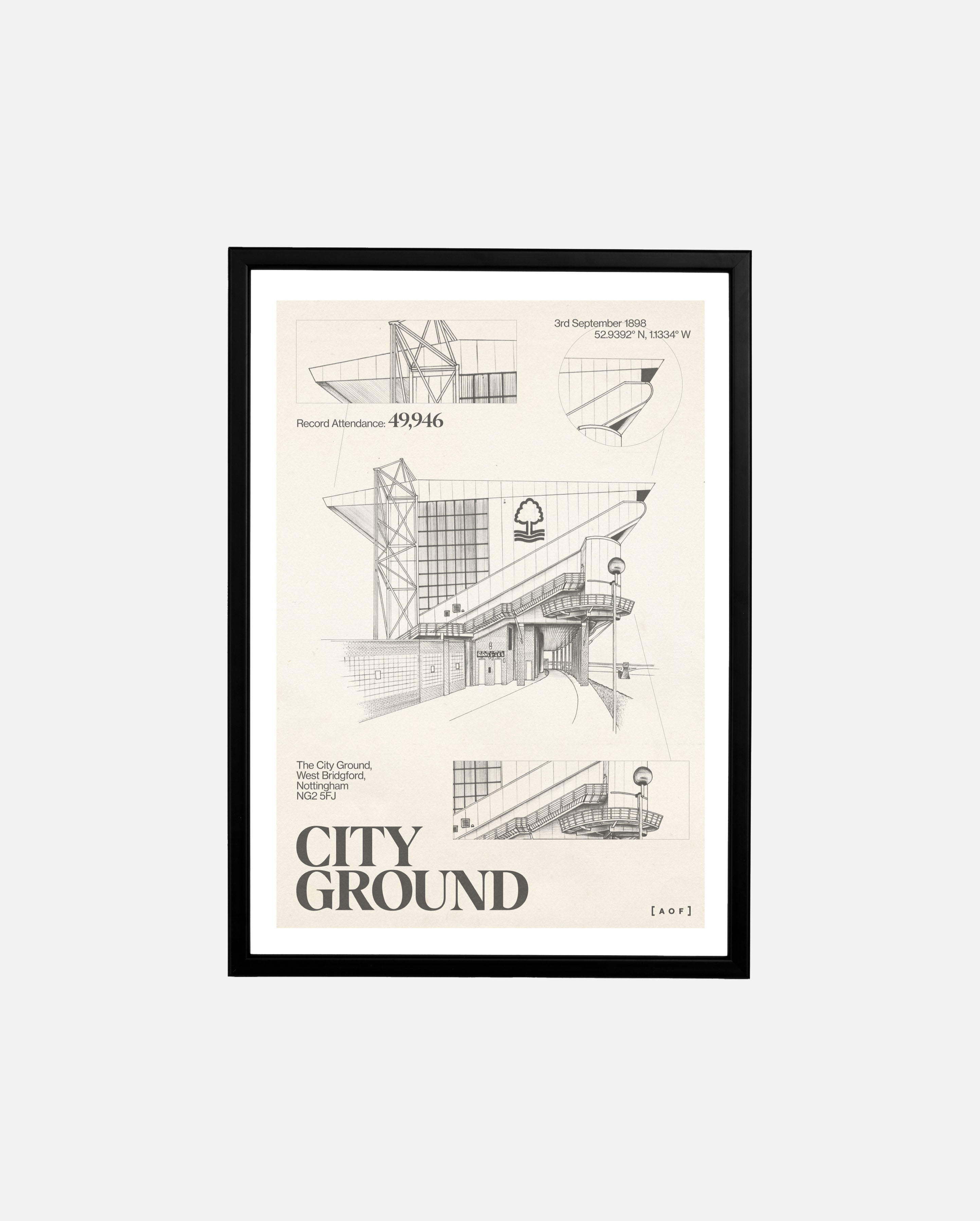 City Ground Blueprint - Print