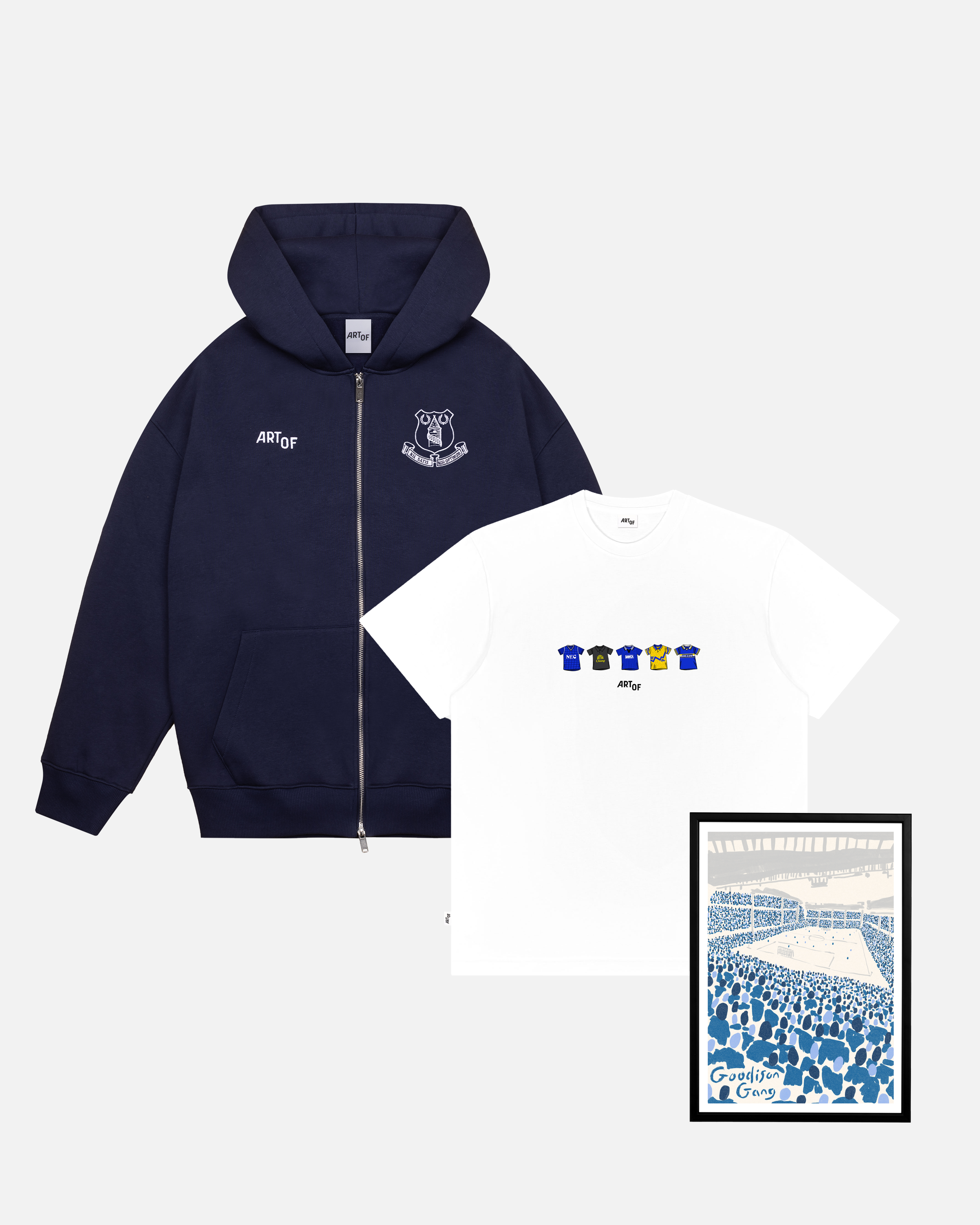 ART OF x Everton New Season Starter Pack | Football Hoodie Tee & Print