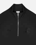 ART OF Football x Hibernian Blackout Quarter Zip Black Sweat | AOF
