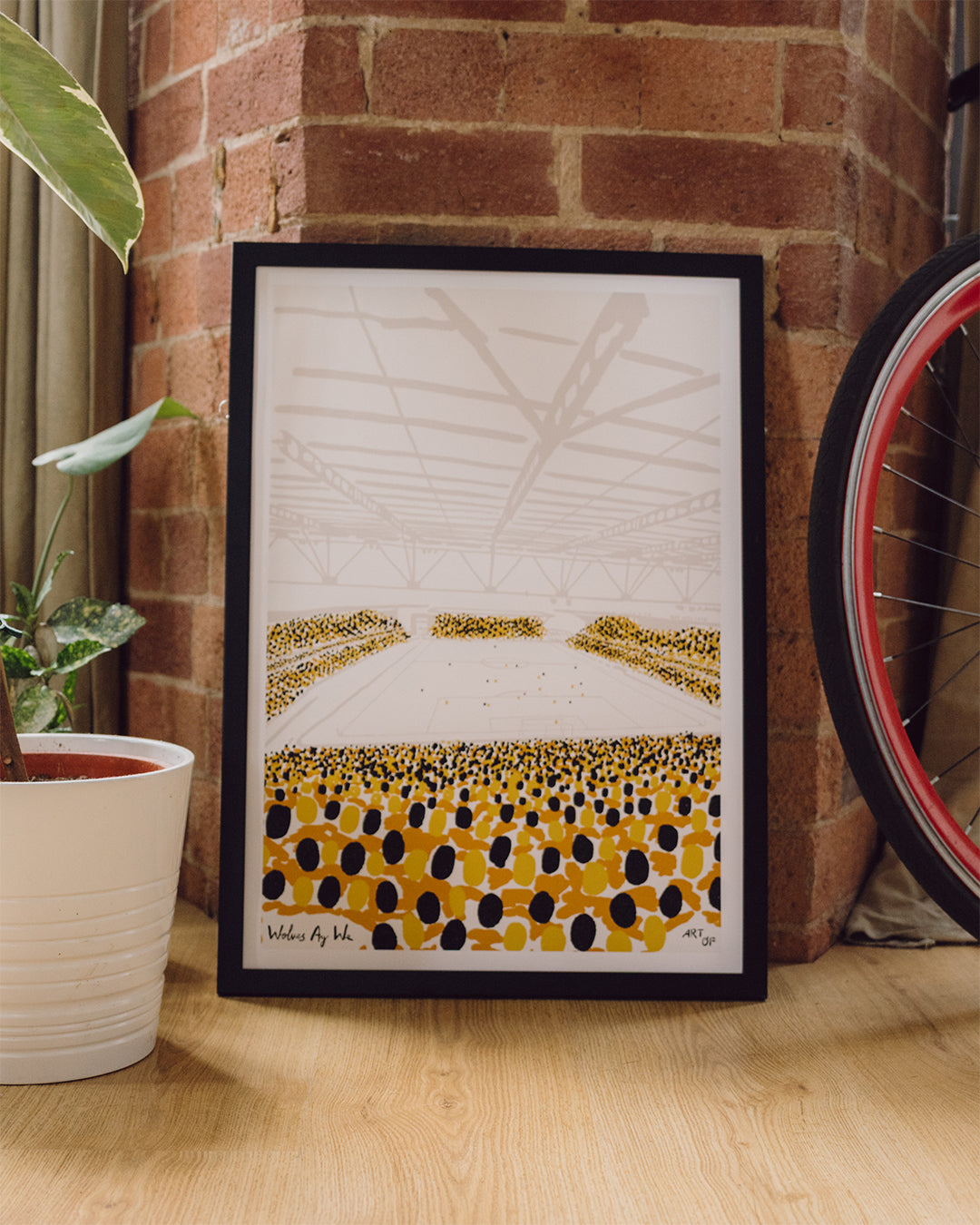 ART OF x Wolves 12th Man Framed Football Print | WWFC Wall Art