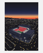 ART OF LFC The Kop Under The Lights Framed Print | Football Wall Art