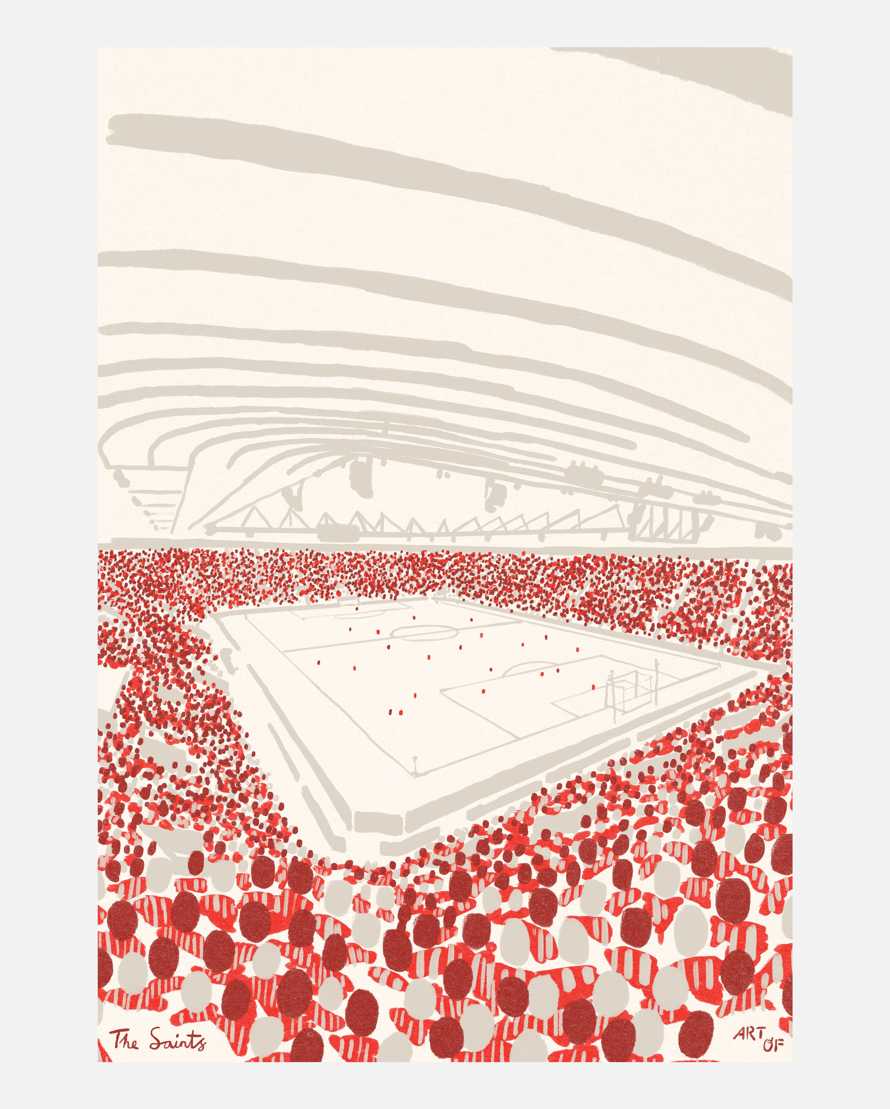 ART OF x Southampton Twelfth Man Framed Print | Football Wall Art