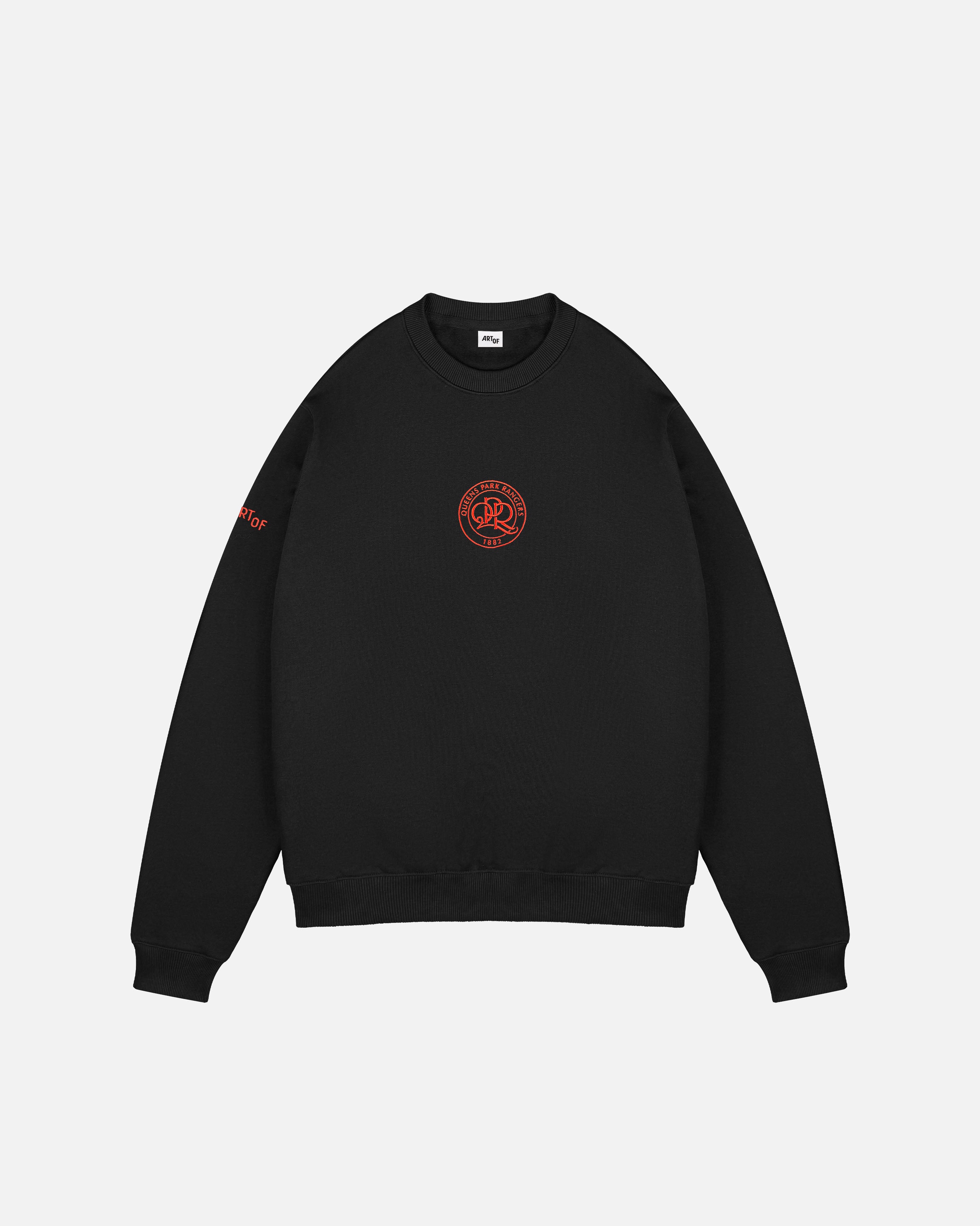 ART OF x QPR Single Colour Crest Sweat | Embroidered Football Jumper