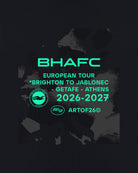 ART OF Brighton 26/27 European Tour Tee | BHAFC Black Football T-shirt