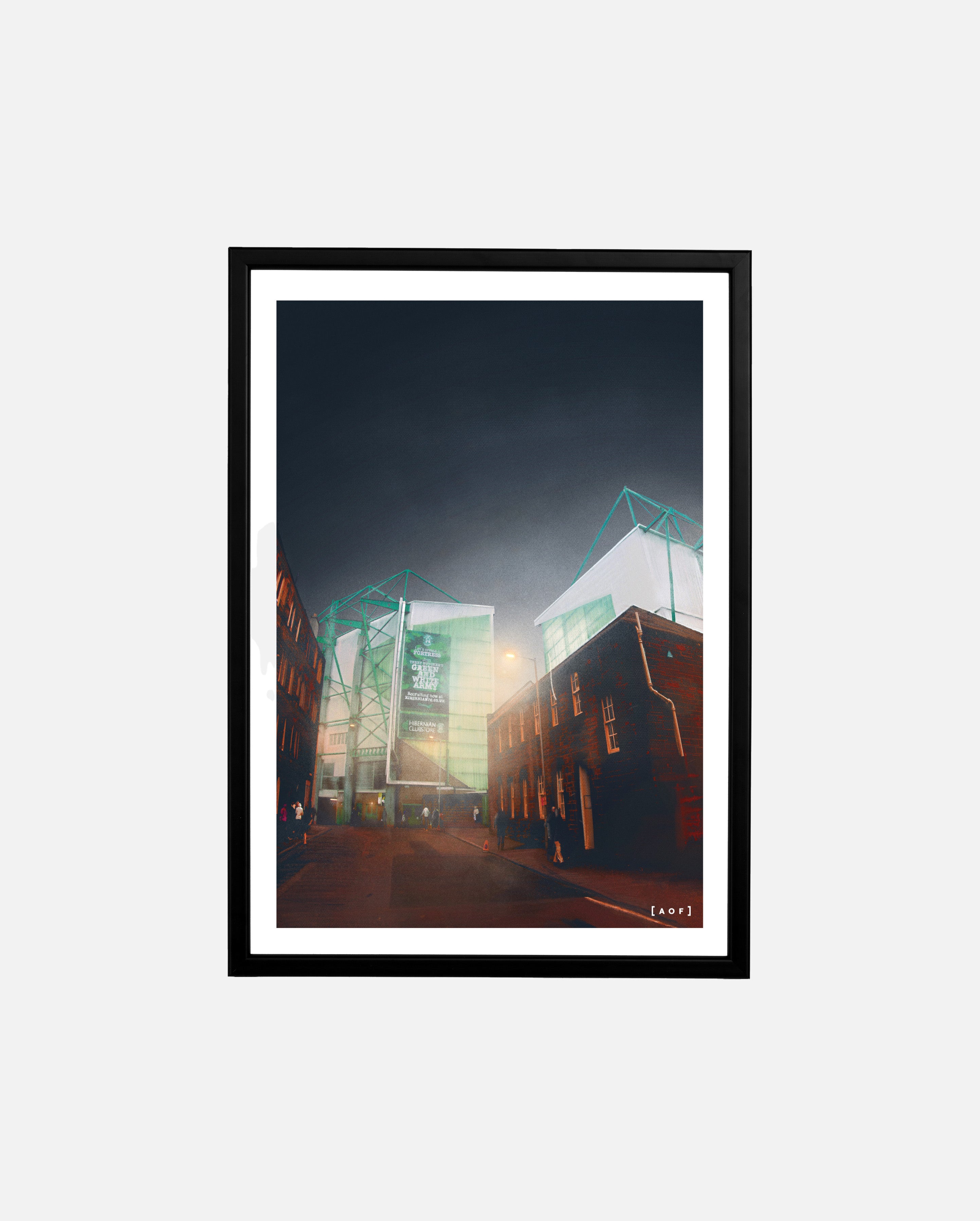 Easter Road by Night - Print