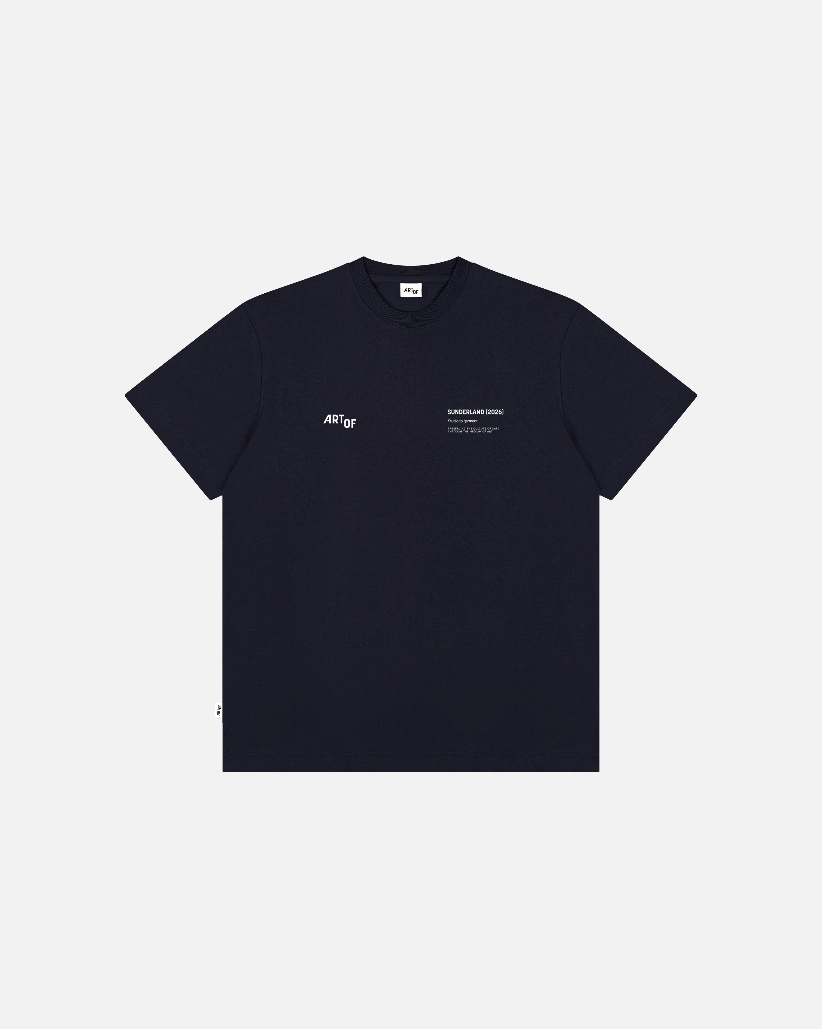 ART OF x Sunderland AFC Gallery Tee | Navy Graphic Football T-shirt