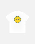 ART OF Football x Leeds Smiley Tee | AOF x LUFC White Graphic T-shirt
