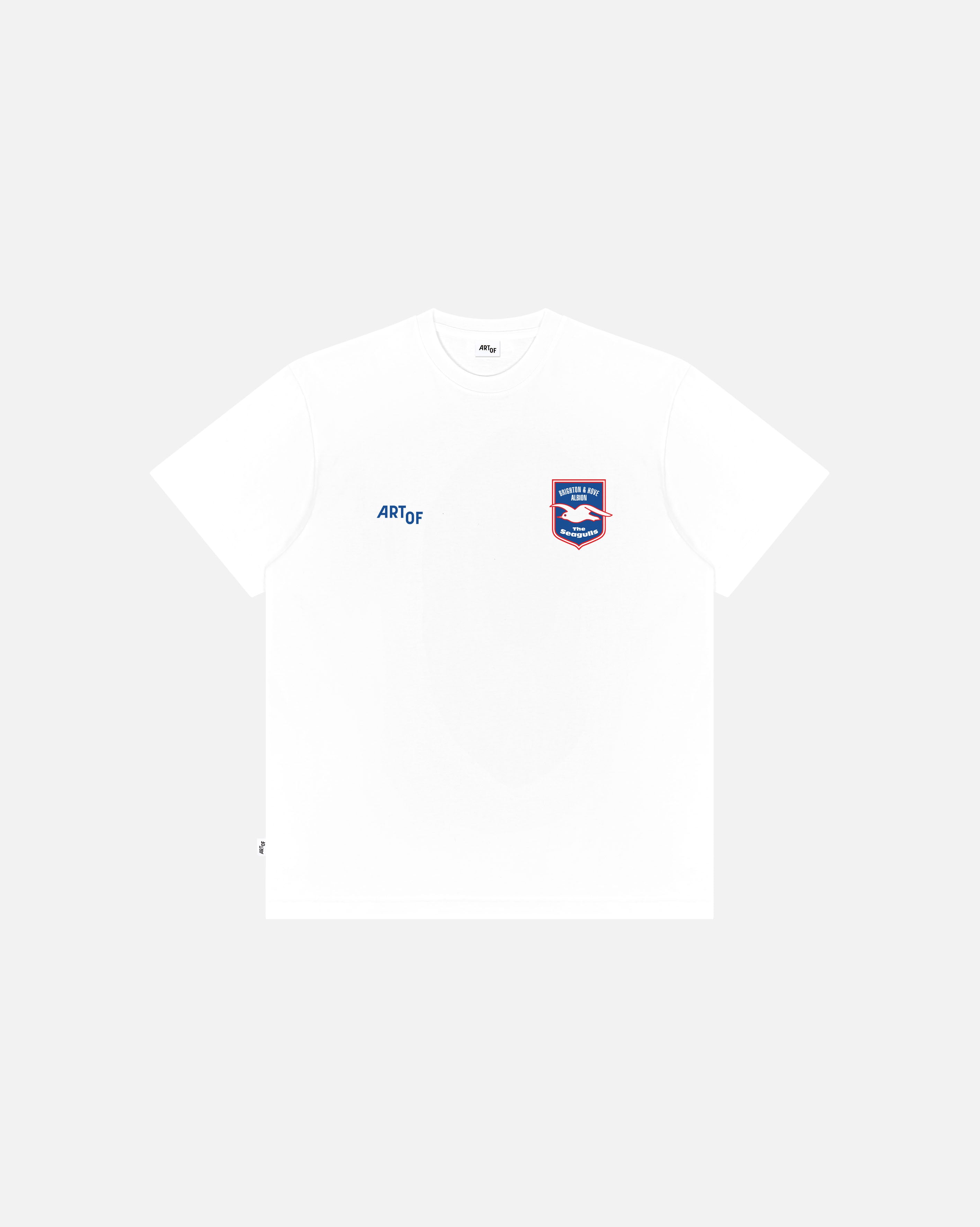 ART OF x Brighton Crest Tee | White Graphic Football T-shirt