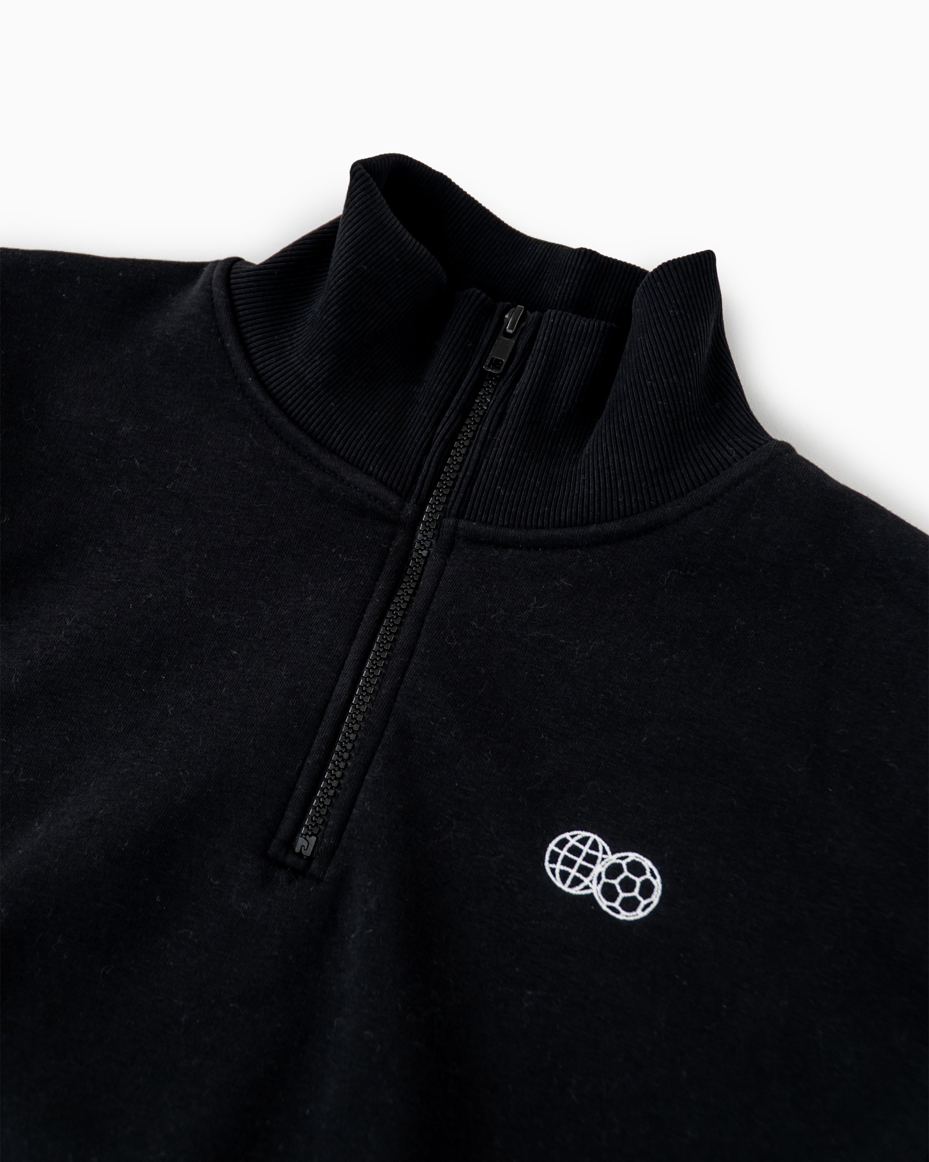 Essentials Quarter-Zip Sweatshirt - Black