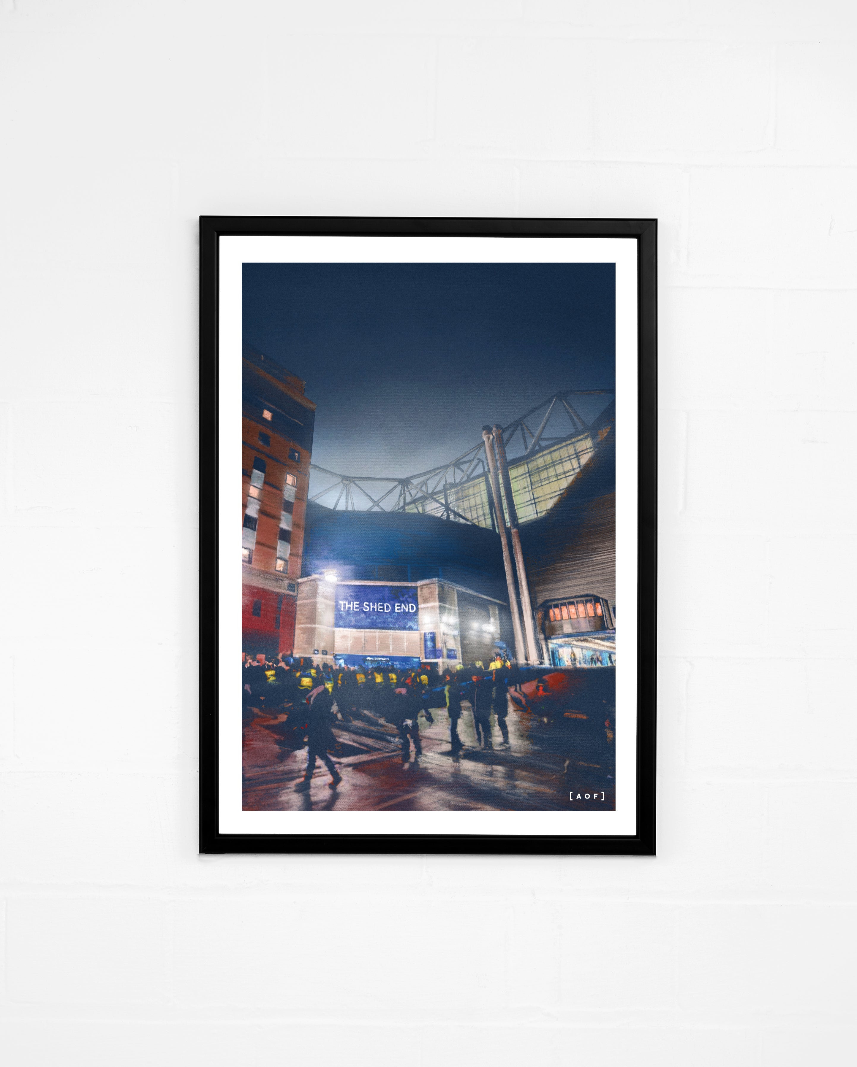 Shed End by Night - Print