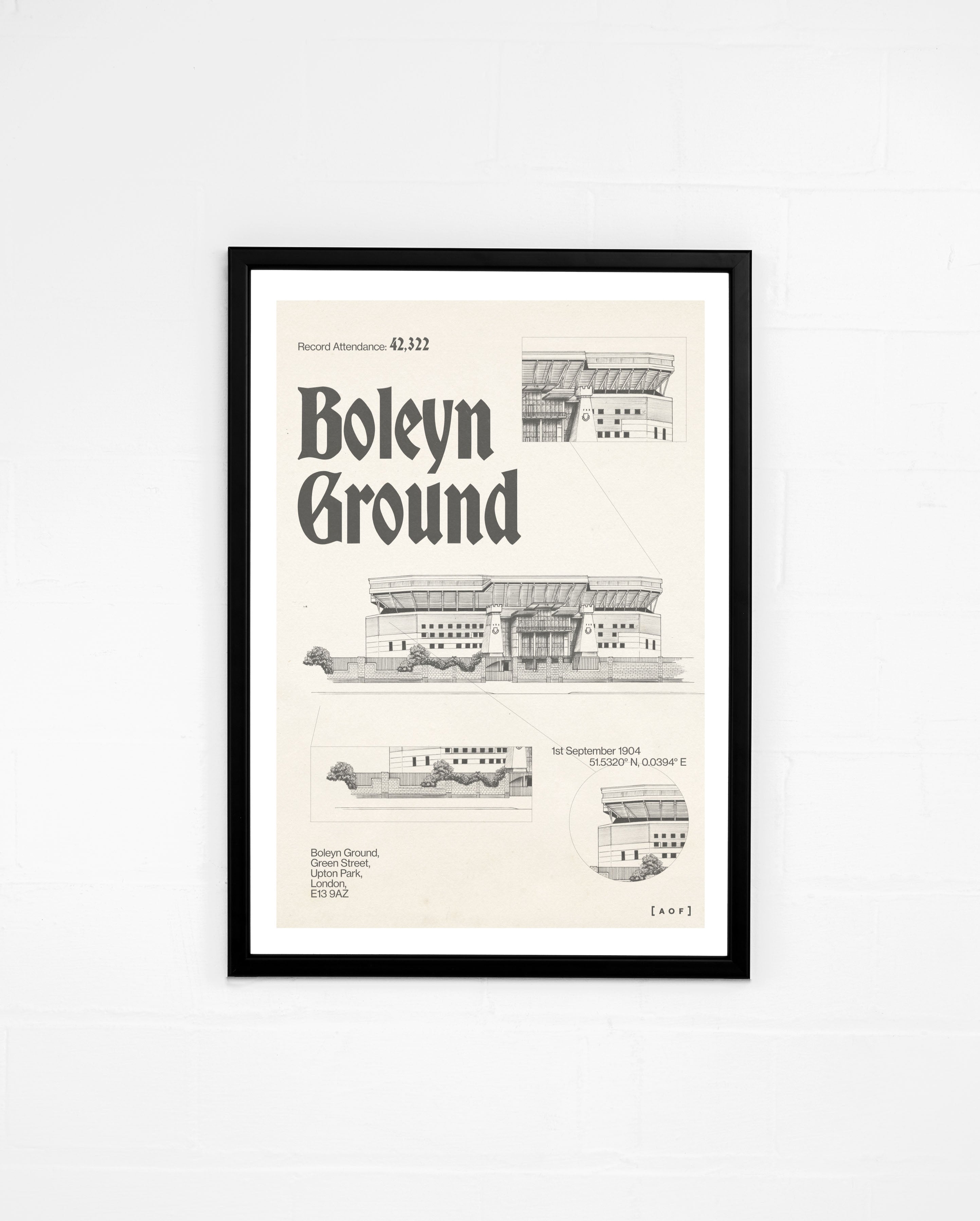 Boleyn Ground Blueprint - Print