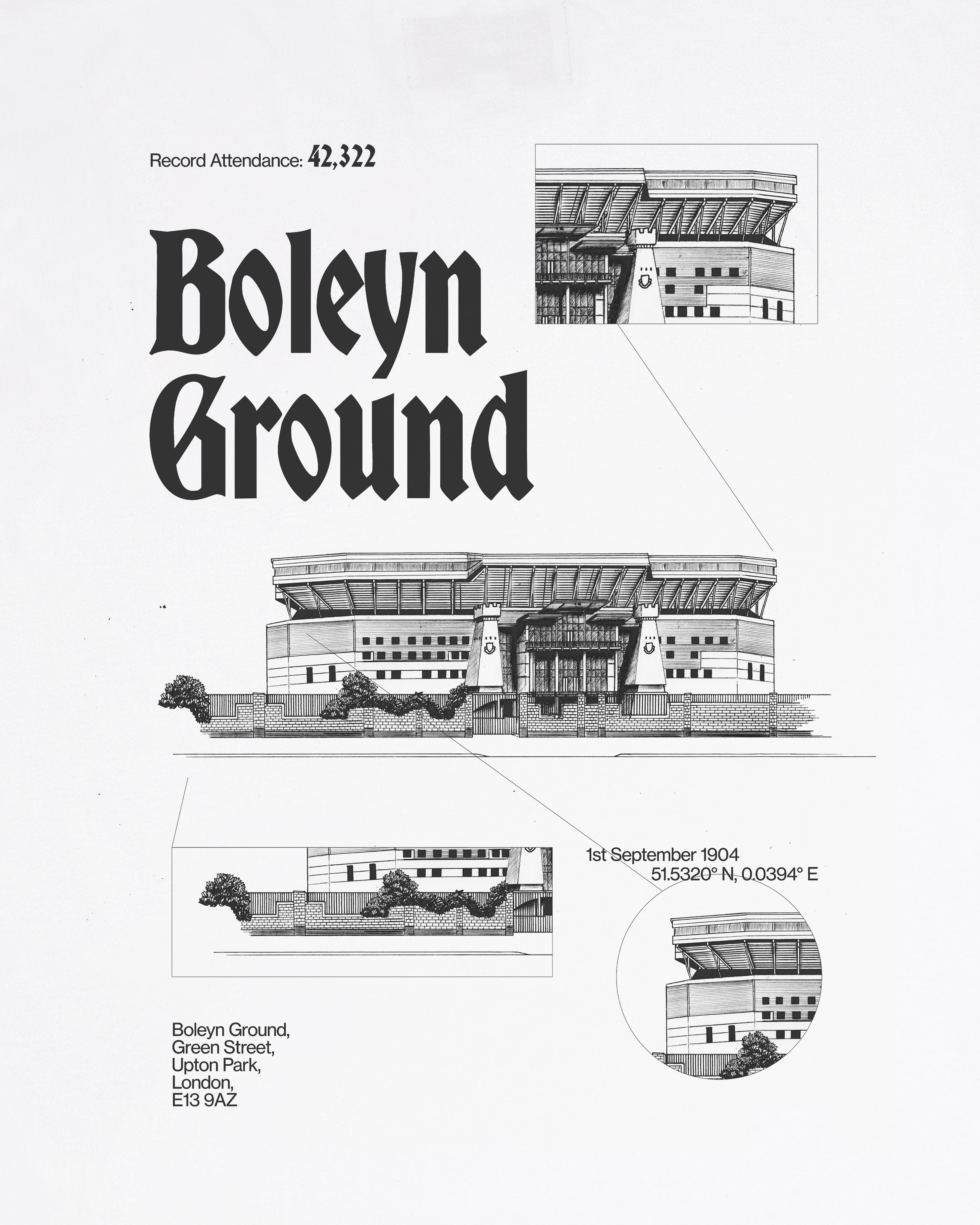 Boleyn Ground Blueprint - Tee or Sweat